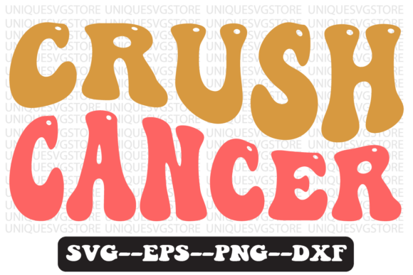 Crush Cancer Quote Retro Svg Design Review