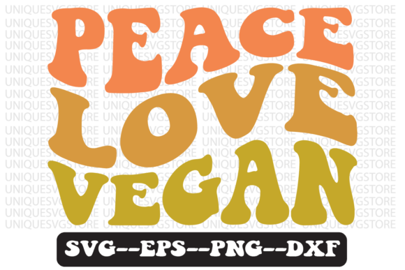 Reviewing the Peace Love Vegan Quote Retro SVG